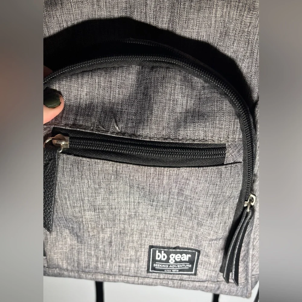 Baby boom gray diaper backpack